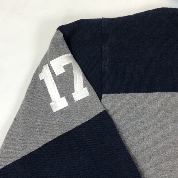 Villanova Lacrosse Barbarian Hooded Striped Rugby Long Sleeve #17 Mens Large - Picture 7 of 13